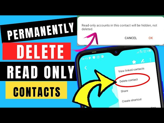 Method 2: Remove the read-only contact from the account with which it is linked.