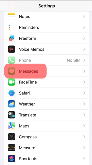 Open the Messages and turn off the iMessage option