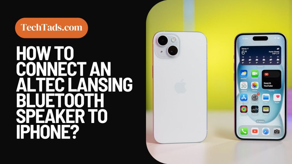 How To Connect An Altec Lansing Bluetooth Speaker To iPhone