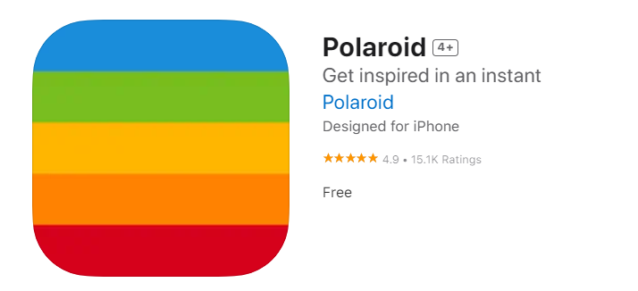 Taking Photo of Polaroid on Polaroid App