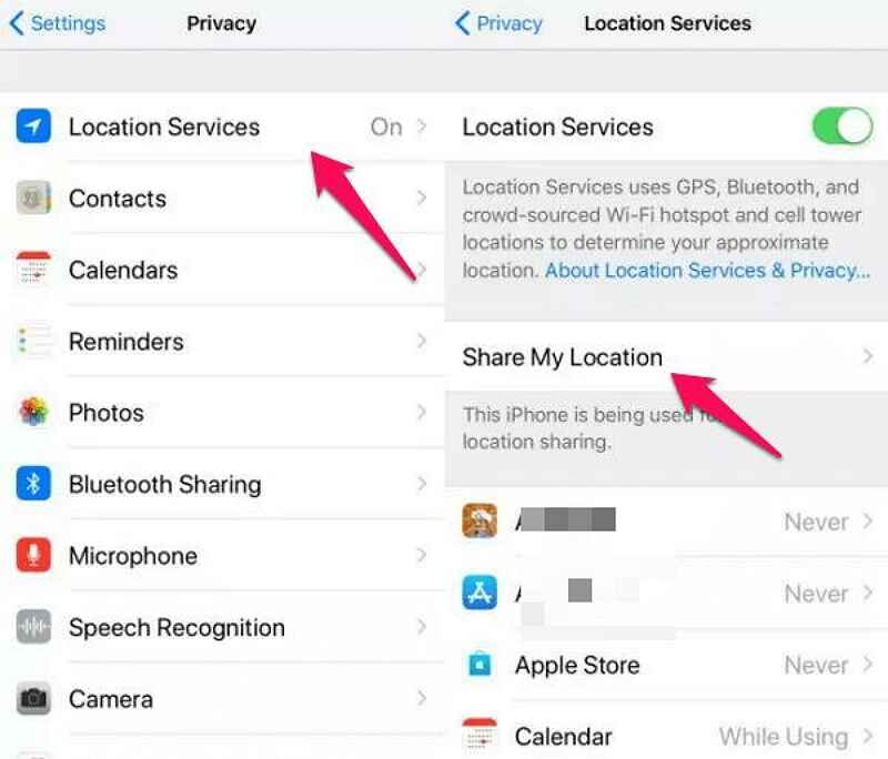 Turn Off Location Services