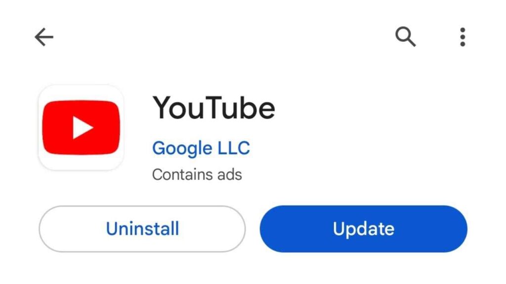 Update the YouTube App
