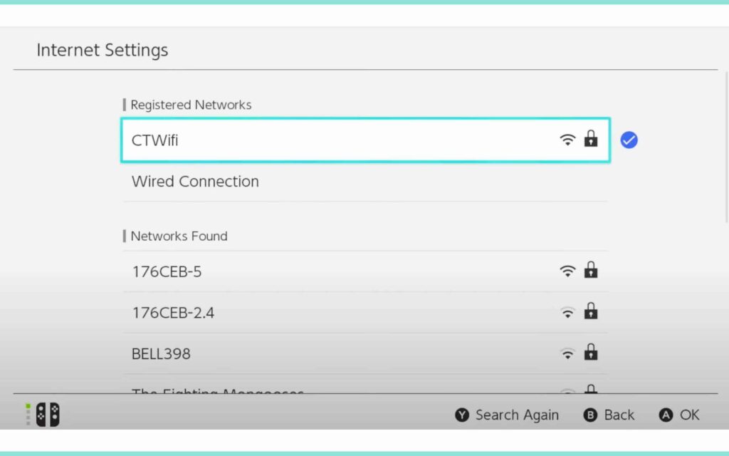 Select wifi network